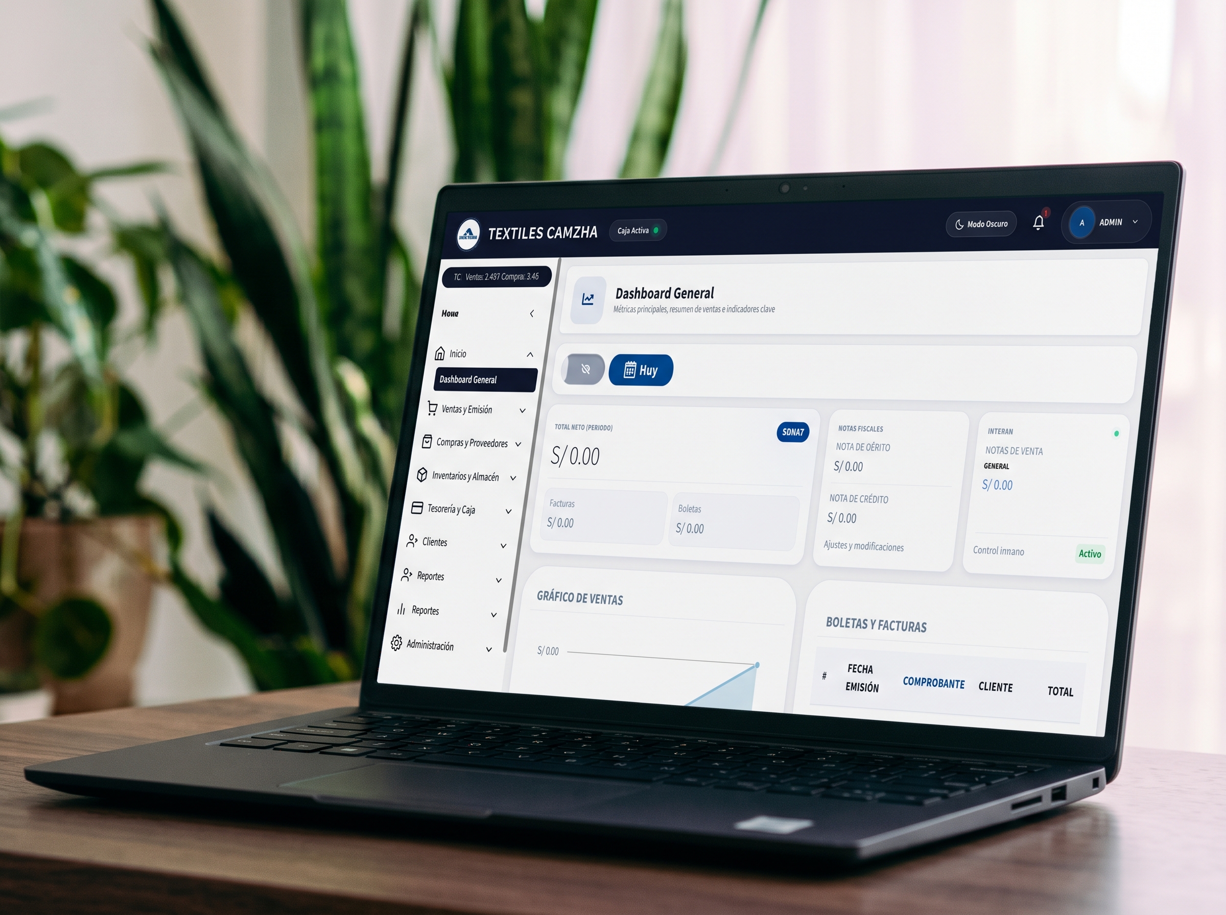 Dashboard ERP